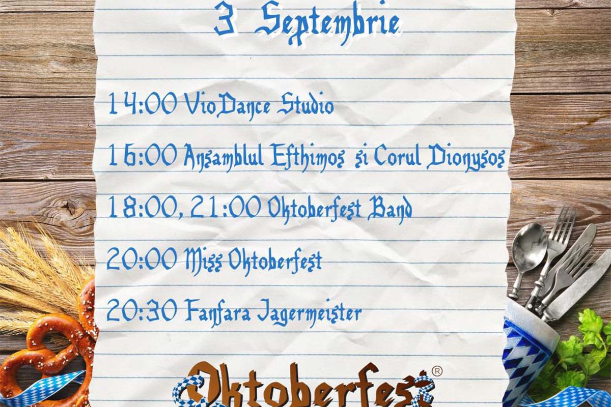 Oktoberfest Brașov: program, 3 septembrie